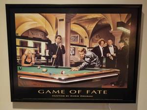 lot 112 image: Game of Fate Light Up Framed Picture