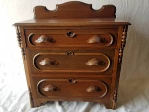 Small Antique Walnut Dresser