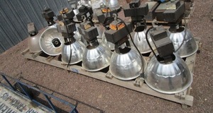 lot 12 image: (8) High Bay Warehouse Lights