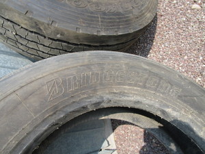 lot 26A image: Bridgestone 22570 R 19.5  Trailer Tire
