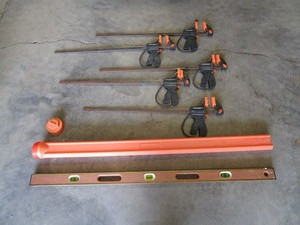 lot 88 image: Bar Clamps & Level
