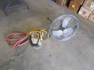 lot 91 image: Sump Pump & Fan