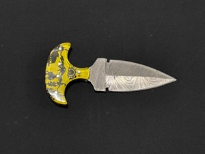 Custom Damascus Steel Blade Boot Knife