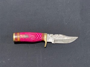 Custom Damascus Steel Blade Hunting Knife