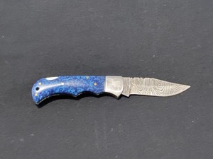 Custom Damascus Steel Blade Folding Pocket Knife