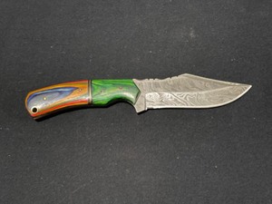 Custom Damascus Steel Blade Knife