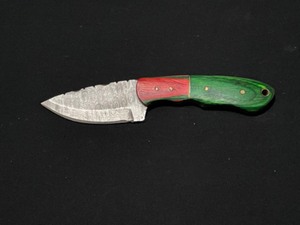 Custom Damascus Steel Blade Skinner Knife