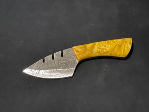 Custom Damascus Steel Blade Skinner Knife