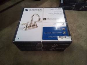 Bath faucet with LED light