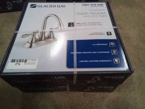 Bath faucet with LED light