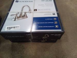 Bath faucet with LED light