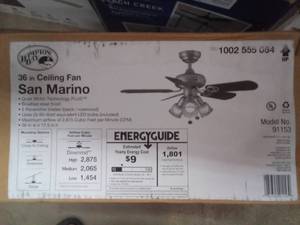 36 in ceiling fan