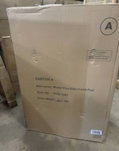 Summer Waves Elite 15 ft. Round 48 in. Deep Elite Metal Frame Pool with Sand Filter, Cover, SureStep Ladder and Maint. Kit Customer return see pictures