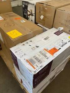 Pallet with assorted Ceiling Fans Major Brands various models sizes and conditions customer returns see pictures
