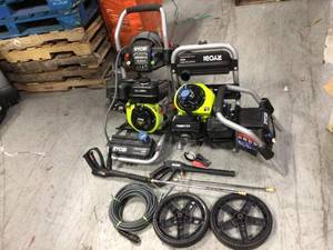 Lot of 2 Gas Pressure Washer by Ryobi Customer Returns See Pictures