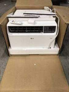 9,500 BTU 115-Volt Dual Inverter Smart Window Air Conditioner in White with Wi-Fi Enabled and Remote by LG Electronics Customer Returns See Pictures