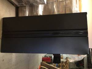 Heavy Duty Welded 20-Gauge Steel Freestanding Garage Cabinet in Black (36 in. W x 81 in. H x 24 in. D) by Husky Customer Returns See Pictures