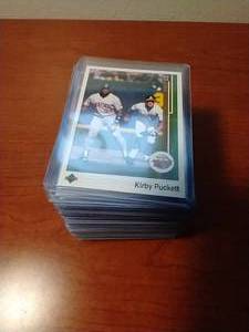 50 Kirby Puckett Cards - All in Toploaders