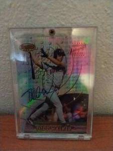 Certified Autographed Todd Walker Refractor Card