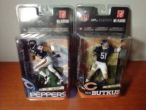 2 McFarlane Chicago Bears Figurines