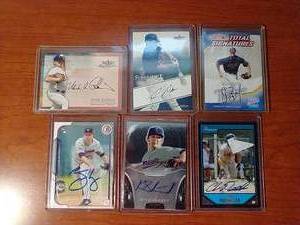 6 Autographed Former Twins Cards
