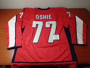 T.J. Oshie Signed Capitals Jersey - wCOA