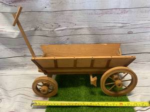 lot 11 image: Hand Made Wood Wagon