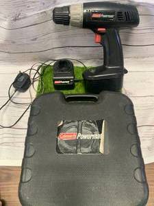 lot 14 image: Coleman PowerMate 18 Volt Cordless Drill Tested Working