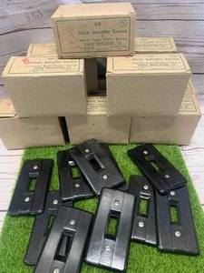 lot 22 image: Lot Of 100 Antique Bakelite Outlets