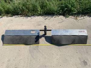 lot 55 image: Diamond Plate Magnum Mudflaps 77 Long