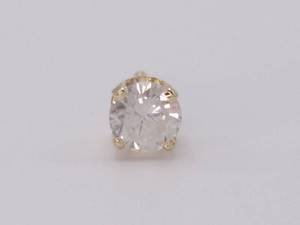 lot 46 image: Single Screw-Back 14 Carat Diamond Earring in 14k Yellow Gold