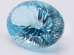 lot 25C image: Stunning, Large 38.83 Carat Starburst Fancy Cut Topaz Gemstone