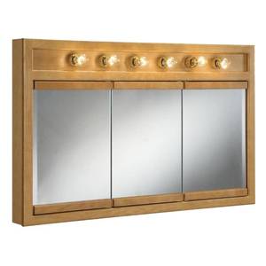 Lighted Tri-View Medicine Cabinet