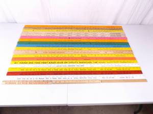 lot 30 image: Lot of Various Yard Sticks etc.