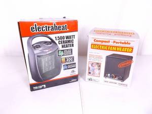 lot 37 image: 2 NEW in Open Box WORKING Space Heaters