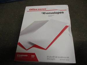 Office Depot #10 Envelopes 500 cou...