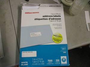 Office Depot Address Labels 7500 l...