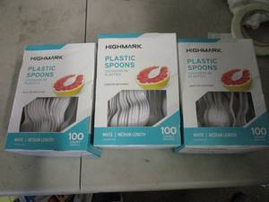 300 Highmark Plastic Spoons...