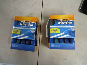20 Bic White Out Correction Tapers...
