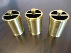 3 Metal Toothbrush Holders...