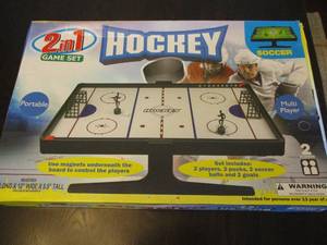 2 in 1 Hockey and Soccer Game Set...