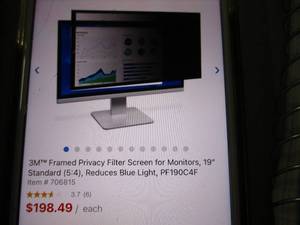 3M Framed Privacy Filter Screen for...