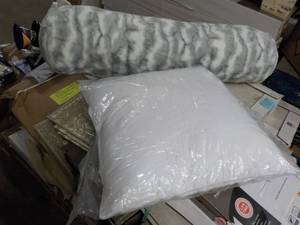 2 Pillows 21 sq and 40 Long...
