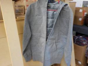 2 Hooded Quilted Zipper Front Sweat...
