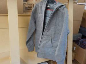 3 Hooded Quilted Zipper Front Sweat...