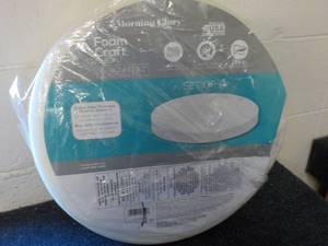 4 pkg Round Foam Cushions...