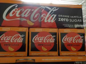 4 - 12 packs Coca Cola Orange Vanil...
