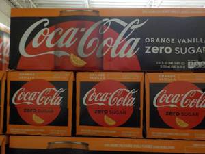 4 - 12 packs Coca Cola Orange Vanil...