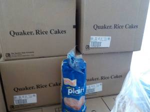 4 Cases Quaker Rice Cakes past bes...