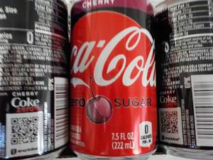 2 cases Coca Cola Cherry Zero Sugar...